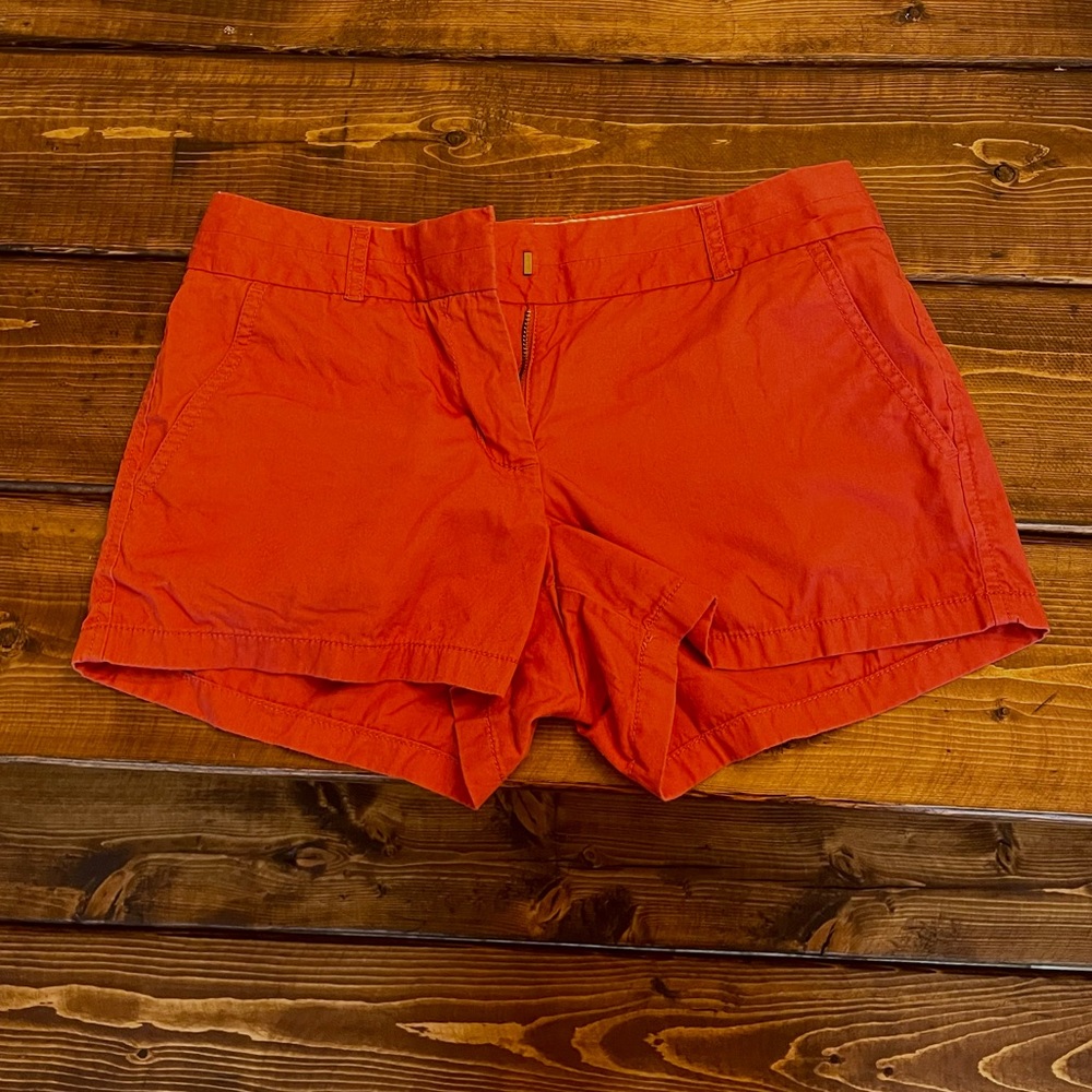 J Crew Burnt Red Shorts Size 0
